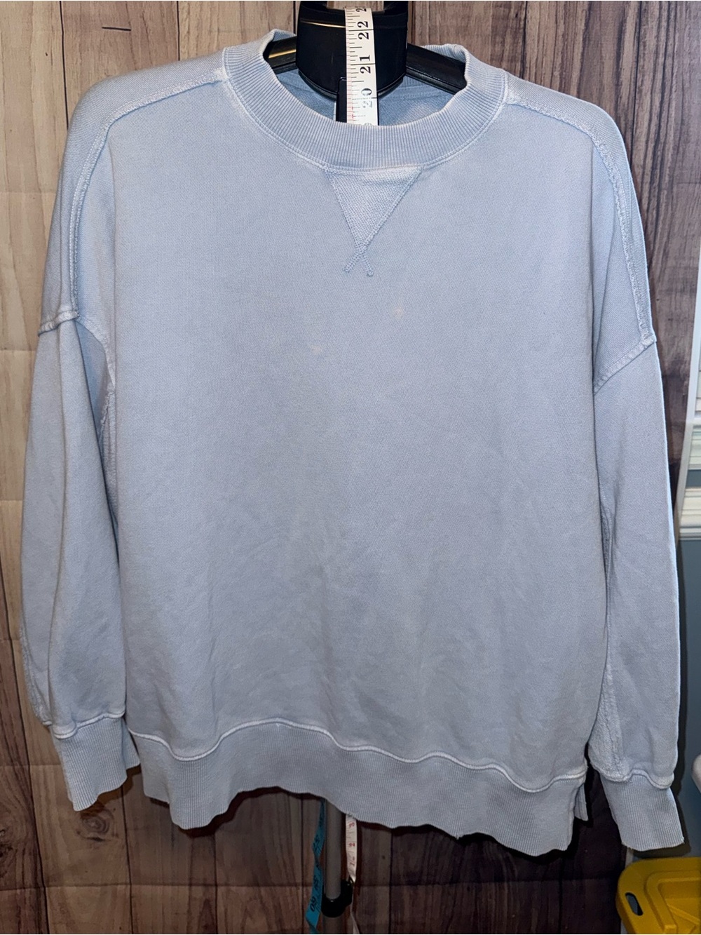 Aerie Oversized Crewneck Sweatshirt Light Blue M